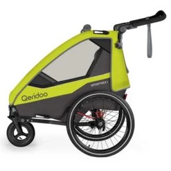 Qeridoo Sportrex 1 Fahrradanhänger Lime Green 2023 Limitiertes Design -Säuglingspflege 002 sportrex1 2023 lg buggy