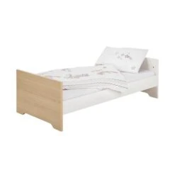 Schardt Slide Oak Kinderbett 70x140 Cm MDF Weiß/Holzdekor Vincenza Eiche -Säuglingspflege 04 220 26 02 slide oak juniorbett gr 2