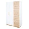 Roba Lion Kleiderschrank 3T Weiß/natur