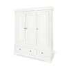 Pinolino Emilia Kleiderschrank Groß 3T, 2S MDF Weiß