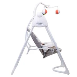 Graco Lovin Hug Schaukel Patchwork Grey 10 Musikvarianten Und 5 Naturgeräusche -Säuglingspflege 1l998pwgeu graco emea lovinhug patchworkgrey profile