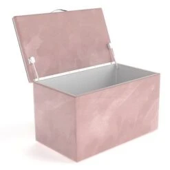 Nature Kid Vilena Sofabett Velour Rosa 90 X 200 Cm Mit Gästebett Und Spielzeugkiste -Säuglingspflege 350044 spilezeugkisste rimini rosa whiteroom1 1 01 2k 3