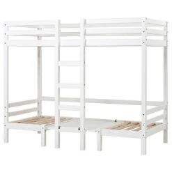 Hoppekids JUMBO Etagenbett ECO Dream 90x200 Cm Nicht Teilbar | Mit Sitzbank & Tisch -Säuglingspflege 36 1040 82 09a 01 non divisible 1