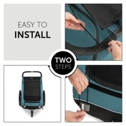 Hauck Bike Trailer Sunshade Sonnenschutz -Säuglingspflege 4007923550366.pt03.bike trailer sunshade black