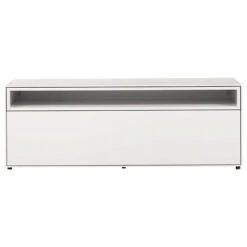 Now! By Hülsta Easy Wohnwand Lack-reinweiß 156x308x45 5-teilig -Säuglingspflege 43113 huelsta now easy 160114f2 gr 3