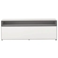 Now! By Hülsta Easy Wohnwand Lack-hellgrau 186x372x45 6-teilig -Säuglingspflege 43114 huelsta now easy 160113f2 gr 6