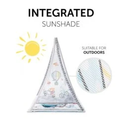 Hauck 1st Tent Spieldecke Balloon Ride -Säuglingspflege 4894352763067.pt05.play tents balloon ride white