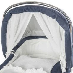 HESBA Condor Coupe Kinderwagen Außen 283 Innen 185 Teilleder Räder Weiß 30 Cm, Ledergriff Weiß -Säuglingspflege 5500 detail curtain 1 2019