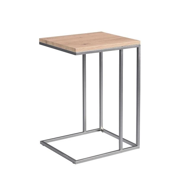 HomeTrends4You Beistelltisch Bruno, Edelstahloptik MDF Dekor Artisaneiche | Metall Edelstahloptik 1 HomeTrends4You Beistelltisch Bruno, Edelstahloptik MDF Dekor Artisaneiche | Metall Edelstahloptik