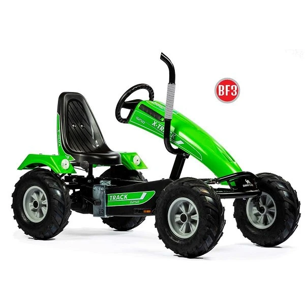 Dino Cars Track BF3 GoKart - Grün Mit Freilauf, Pendelachse & 3-Gangschaltung 1 Dino Cars Track BF3 GoKart - Grün Mit Freilauf, Pendelachse & 3-Gangschaltung