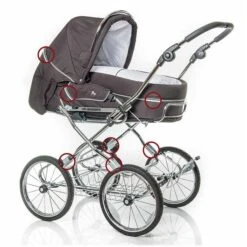 HESBA Condor Coupe Kinderwagen Frei Konfigurierbar -Säuglingspflege 9002 sicherheitsaustattung tuev 2