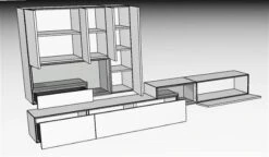 Hülsta Tetrim Wohnwand 5 - Lack-Ausführung Lowboards & Hängeelement 9 Hülsta Tetrim Wohnwand 5 - Lack-Ausführung Lowboards & Hängeelement -Säuglingspflege 980011