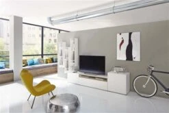 Now! By Hülsta Easy Wohnwand Natureiche 199x333x45 6-teilig