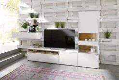 Now! By Hülsta Easy Wohnwand Natureiche 181x350x45 4-teilig