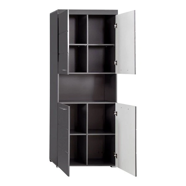 Trendteam Amanda Hochschrank 73x190x31 Cm Agave Grau 2 Trendteam Amanda Hochschrank 73x190x31 Cm Agave Grau – Bild 2