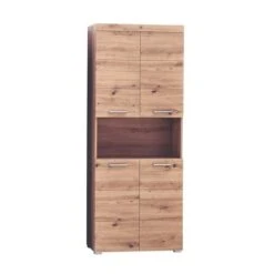 Trendteam Amanda Hochschrank 73x190x31 Cm Asteiche / Asteiche