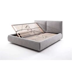 Meise Möbel Atesio Bett Hellgrau Mit Bettkasten Und Federholzrahmen 180 X 200 Cm -Säuglingspflege atesio hellgrau 02 seitlich lr detail 11271 19 fein 2