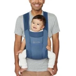 Ergobaby Embrace Soft Air Mesh Blue Babytrage Für Neugeborene -Säuglingspflege baby carrier embrace soft air mesh blue 4