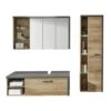 Trendteam Bay Badmöbel 3-teilig Eiche Riviera / Beton