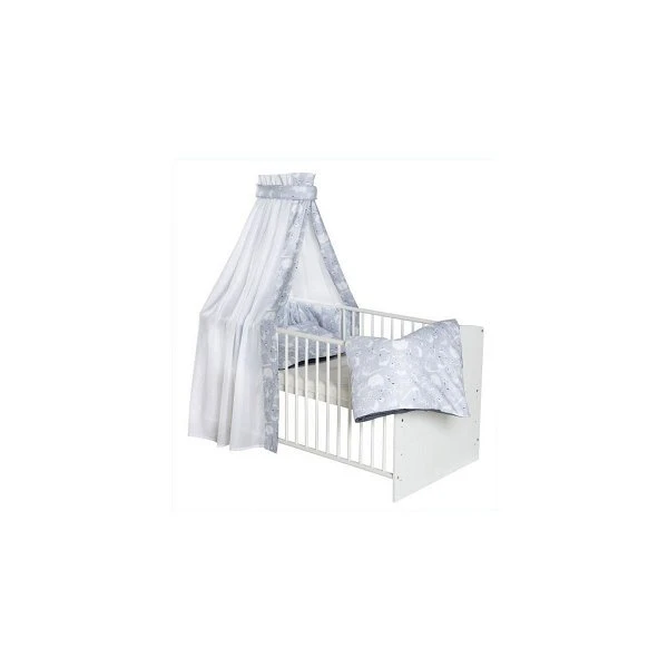 Schardt Tattoo Blau Bettset 4- Teilig Mit Bettwäsche, Himmel Und Nestchen 2 Schardt Tattoo Blau Bettset 4- Teilig Mit Bettwäsche, Himmel Und Nestchen – Bild 2