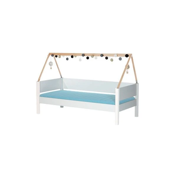 Manis-h Hausbett SAGA 90x200 Cm Einfarbig Incl. Dachgiebel - 20 Farben Wählbar 1 Manis-h Hausbett SAGA 90x200 Cm Einfarbig Incl. Dachgiebel - 20 Farben Wählbar