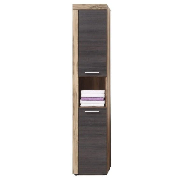 Trendteam Cancun Hochschrank Nussbaum / Touchwood Dunkelbraun 1 Trendteam Cancun Hochschrank Nussbaum / Touchwood Dunkelbraun