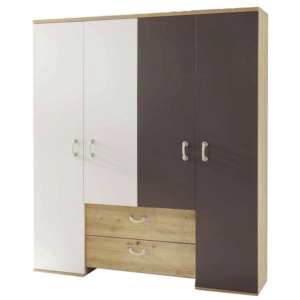 Mäusbacher Cordula Kleiderschrank Weiß Und Lava Matt Mit Asteiche Dekor 1 Mäusbacher Cordula Kleiderschrank Weiß Und Lava Matt Mit Asteiche Dekor