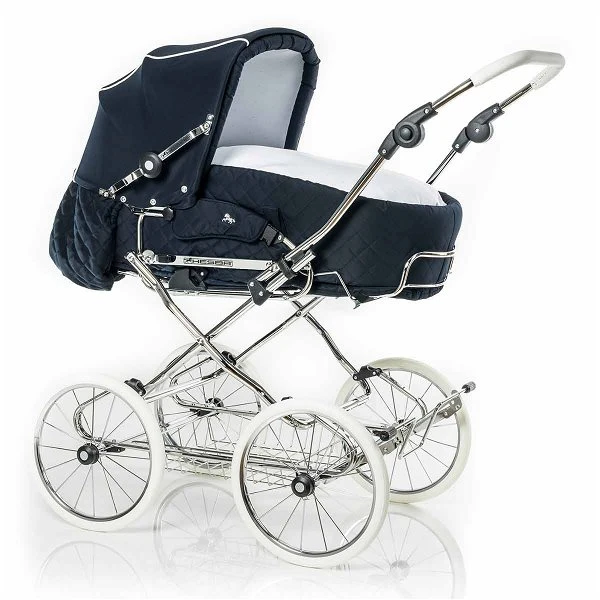 HESBA Corrado Kinderwagen Außen 522 Innen 177 Räder Weiß 30 Cm, Ledergriff Weiß 1 HESBA Corrado Kinderwagen Außen 522 Innen 177 Räder Weiß 30 Cm, Ledergriff Weiß