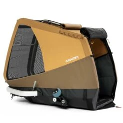 Croozer Dog Mikke Sundown Yellow Fahrradanhänger Für Große Hunde Geeignet -Säuglingspflege croozer dog mikke sundown yellow 2022 box side