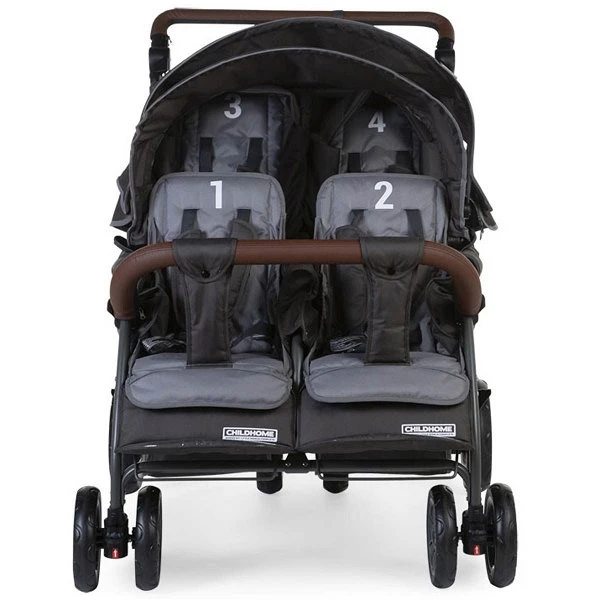 Childhome Neuer Quadruple Autobrake Vierlingswagen Anthrazit - Robust Und Komfortabel 3 Childhome Neuer Quadruple Autobrake Vierlingswagen Anthrazit - Robust Und Komfortabel – Bild 3