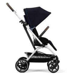 CYBEX Eezy S Twist+2 Buggy Ocean Blue Gestell Silver | Mit All-Terrain Rädern -Säuglingspflege cyb 22 int y270 eezystwist 2 slv ocbl