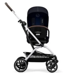 CYBEX Eezy S Twist+2 Buggy Ocean Blue Gestell Silver | Mit All-Terrain Rädern -Säuglingspflege cyb 22 int y270 eezystwist 2 slv ocbl rotation