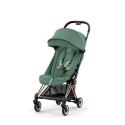 CYBEX Coya Rosegold Leaf Green -Säuglingspflege cyb 23 int y045 coya legr rogo sunvisor