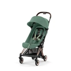 CYBEX Coya Rosegold Leaf Green -Säuglingspflege cyb 23 int y045 coya legr rogo withoutinlay