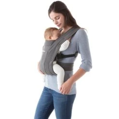 Ergobaby Embrace Soft & Snug Jade Babytrage Für Neugeborene -Säuglingspflege embrace heathergrey bcemagry bfi 4 1