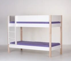 Manis-h Etagenbett FRIGG 90x200 Cm Pfosten Buche Höhe 159 Cm - 20 Farben Wählbar