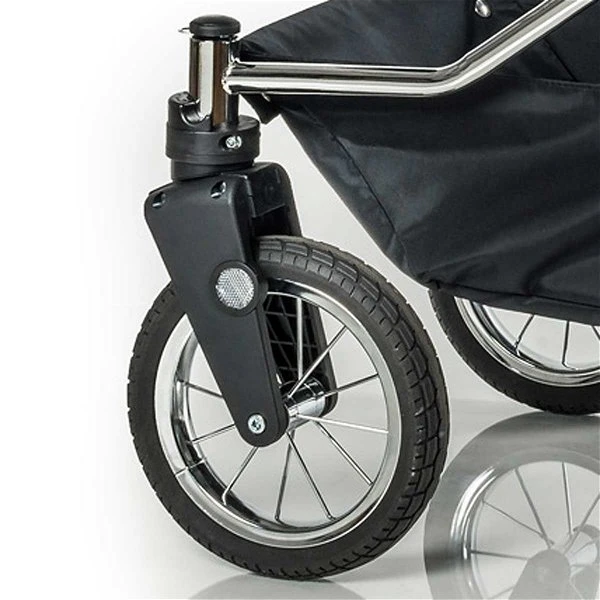 HESBA ClassicA Kinderwagen Außen 557, Innen 150 Mit Schwenkbaren Vorderrädern Schwarz SW-SL 2/25 4 HESBA ClassicA Kinderwagen Außen 557, Innen 150 Mit Schwenkbaren Vorderrädern Schwarz SW-SL 2/25 – Bild 4