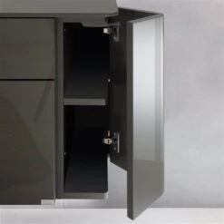 Hülsta Gentis Wohn-Kombi 7 - Akzent Naturstamm Inkl. LED-Beleuchtung Vitrine -Säuglingspflege huelsta gentis drehtuer 11