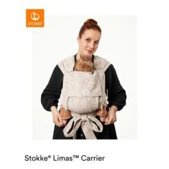 Stokke® Limas™ Babytrage Floral Slate -Säuglingspflege limascarrier valbeige front 220425 1281 rt 1 1