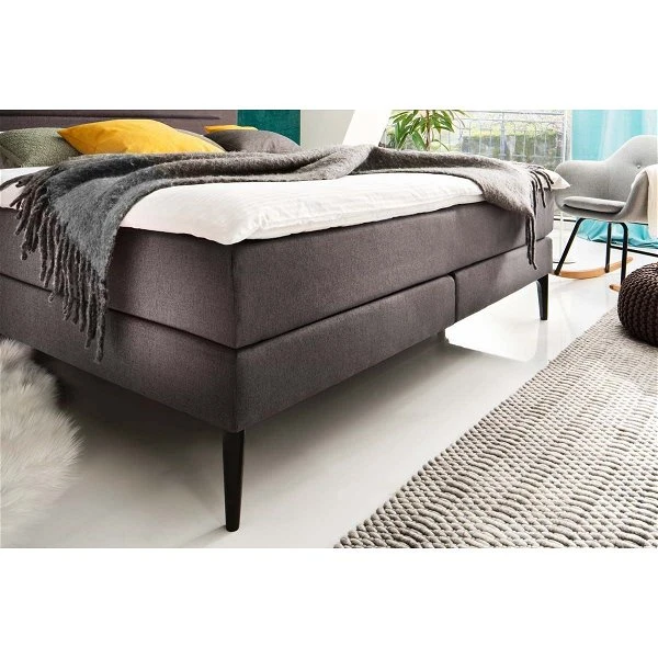 Meise Möbel Massello Boxspringbett 180 X 200 Cm Anthrazit Stoff - Inklusive Lieferung 2 Meise Möbel Massello Boxspringbett 180 X 200 Cm Anthrazit Stoff - Inklusive Lieferung – Bild 2