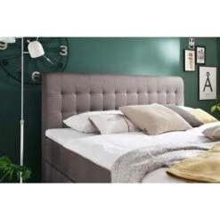 Meise Möbel Massello Boxspringbett 180 X 200 Cm Taupe Stoff - Inklusive Lieferung -Säuglingspflege massello taupe 34 kt gesteppt detail 9397 17 fein gr 3
