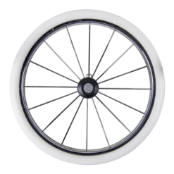 HESBA Condor Coupe Kinderwagen Außen 283 Innen 185 Teilleder Räder Weiß 30 Cm, Ledergriff Weiß -Säuglingspflege metallspeichenrad eva 300 1 1 1