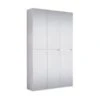 Trendteam Mirror Spiegelgarderobenschrank Weiß Melamin | 111 Cm