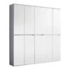 Trendteam Mirror Spiegelgarderobenschrank Weiß Melamin | 185 Cm