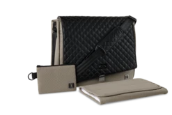 Moon Premium Wickeltasche Mud Mit Wickelauflage, Geldtasche & Befestigungssystem