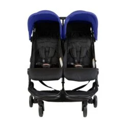 Mountain Buggy Nano DUO In Black Ideal Für Die Reise -Säuglingspflege nano duo front hood up nautical 4000x4000px 4