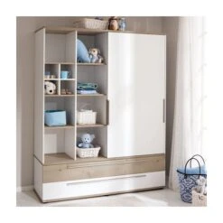 Paidi Carlo Schiebetürenschrank Breit 1x Kreideweiß 1x Fichte-Vintage | Zum Aktionspreis