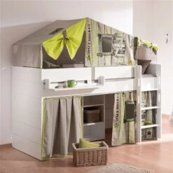 Paidi Fiona Spielbett Kreideweiß 120 Cm Gerade Leiter 90x200 Cm