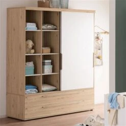 Paidi Fionn/Remo Schiebetürenschrank Breit 2x Eiche-Bordeaux | Zum Aktionspreis