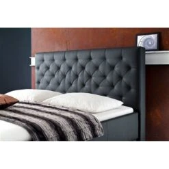 Meise Möbel Pisa Polsterbett Schwarz Kunstleder - Zum Aktionspreis & Gratis Lieferung -Säuglingspflege pisa kt 9577 14 2